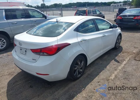 2015 Hyundai Elantra Limited из США, поврежденный, VIN 5NPDH4AE5FH618163